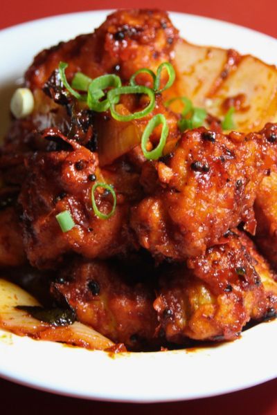Cauliflower Manchurian Dry (V)(GF)(DF)